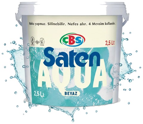 ÇBS Saten Aqua — İpek Parlak İç Cephe